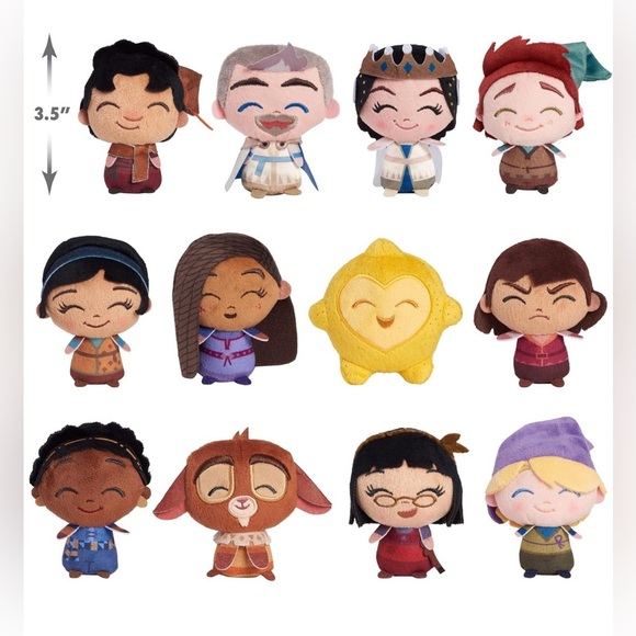 Disney WISH (2023) 🌟 Mystery Star Capsule Mini Collectible Plush 🌟  PACK OF 3 - Picture 4 of 4